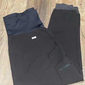 Women’s Black Figs Maternity Zamora Joggers XL